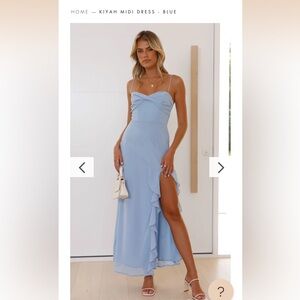 Light blue maxi dress from Billy J